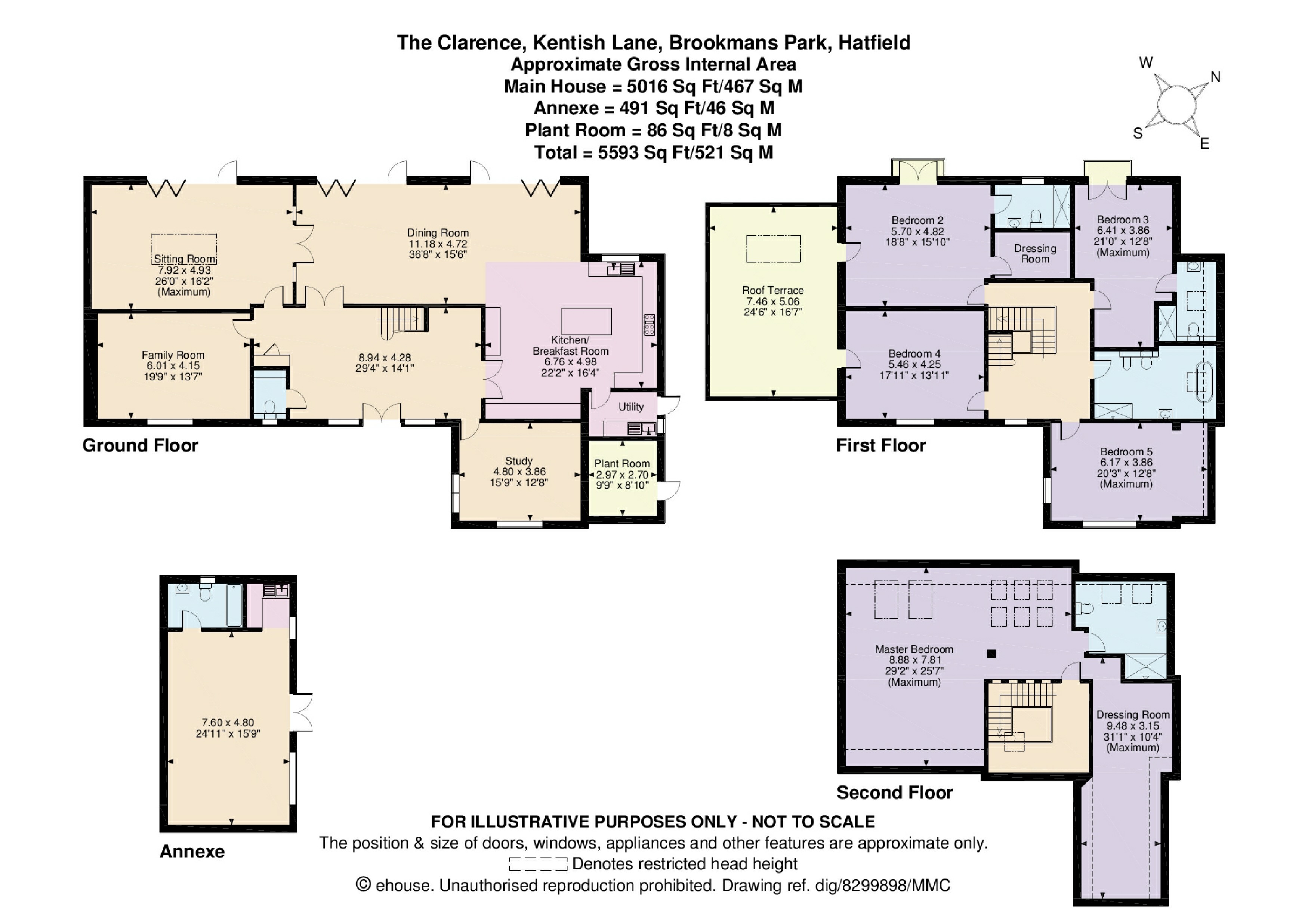 6 Bedrooms Detached house to rent in Kentish Lane, Brookmans Park, Hertfordshire AL9