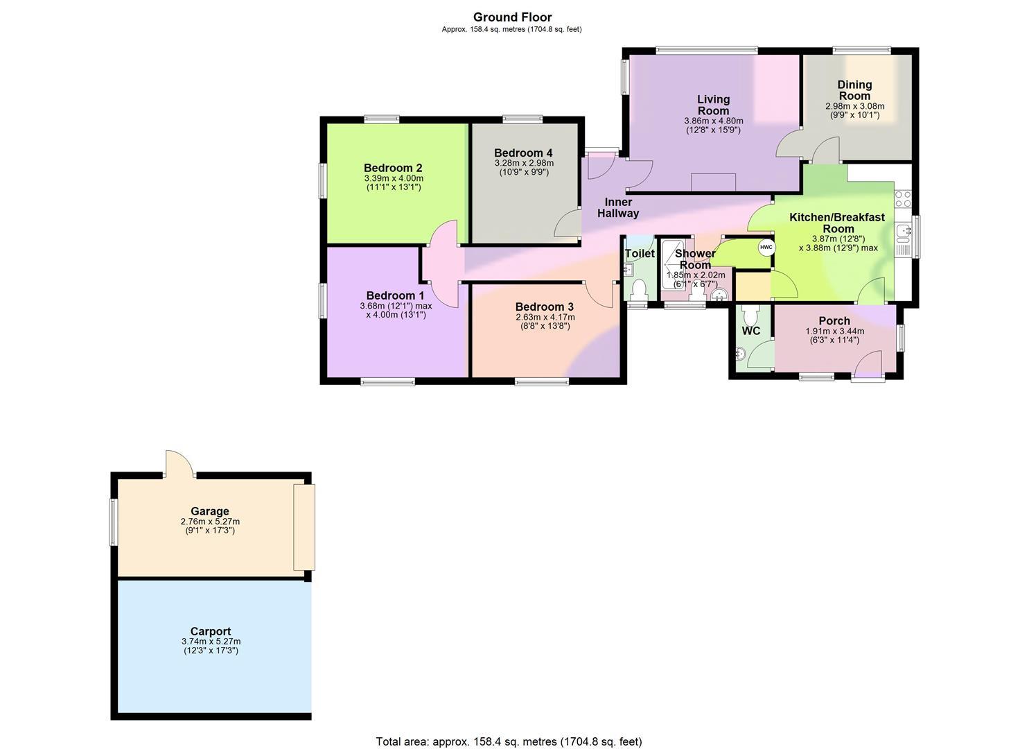 Fernside, Kingswood Road, Hereford floorplan
