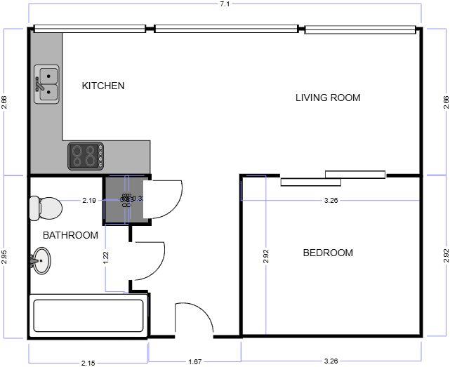 Apartment 714, 48, Seymour Grove, Manchester floorplan