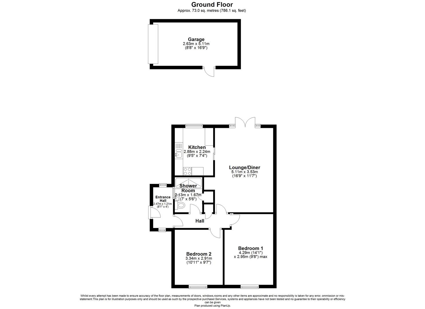 Larch Court, Westfield, Radstock BA3, 2 bedroom semidetached bungalow