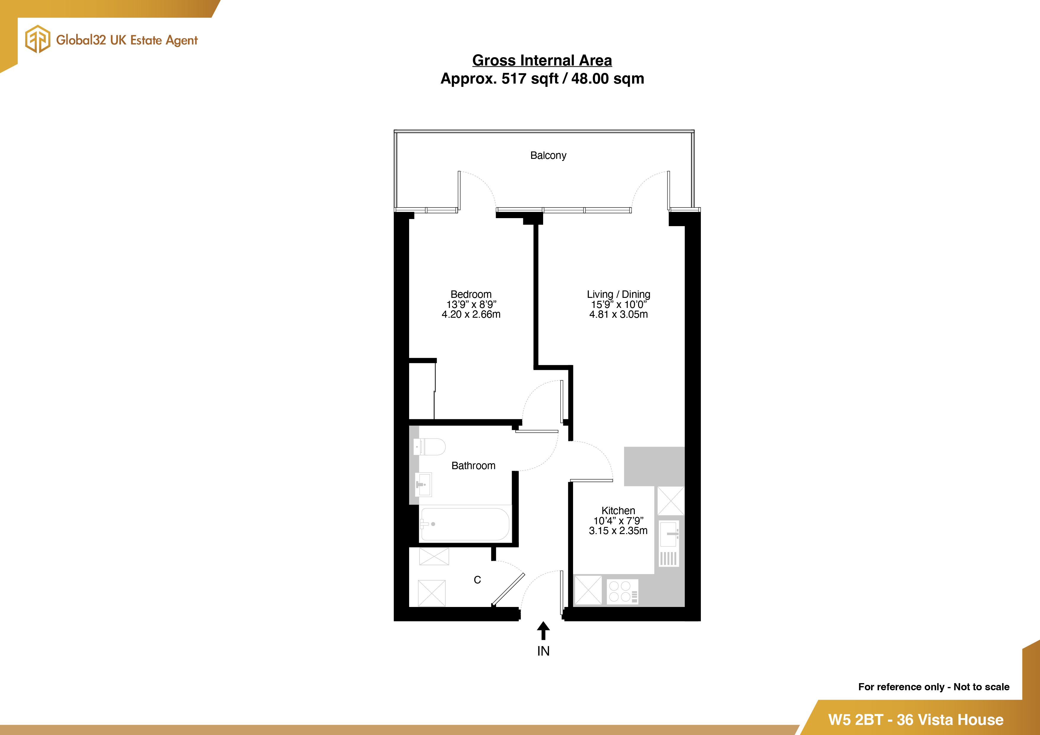 Flat 36, Longfield Avenue, Ealing floorplan