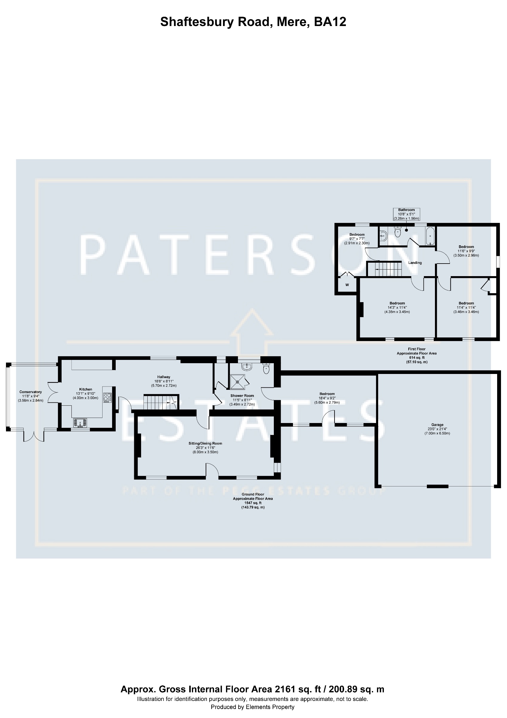 Elm View, Shaftesbury Road, Warminster floorplan