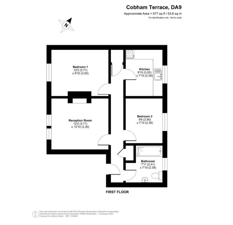 3b, Cobham Terrace, Greenhithe floorplan
