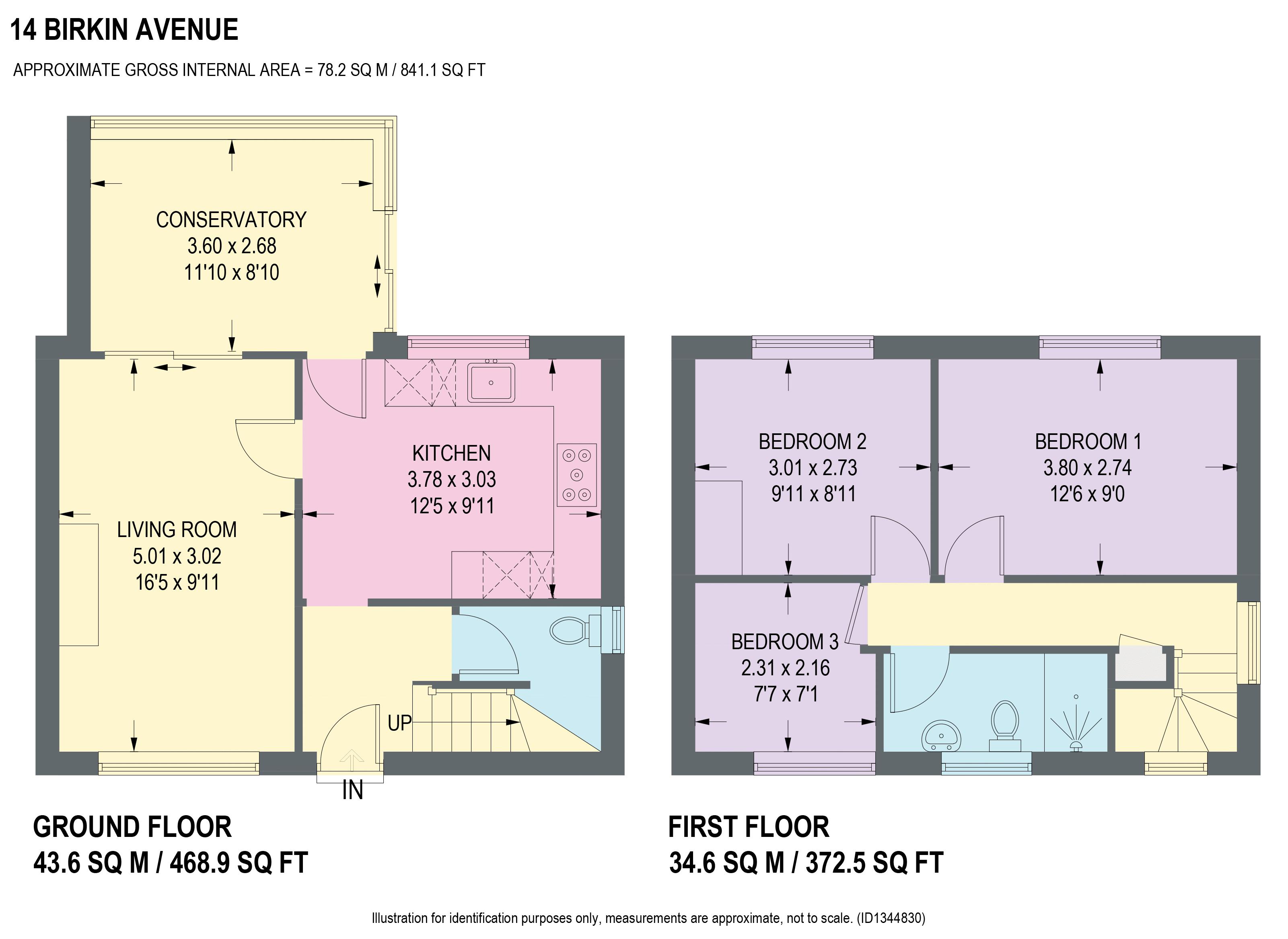 Birkin Avenue, Chesterfield floorplan