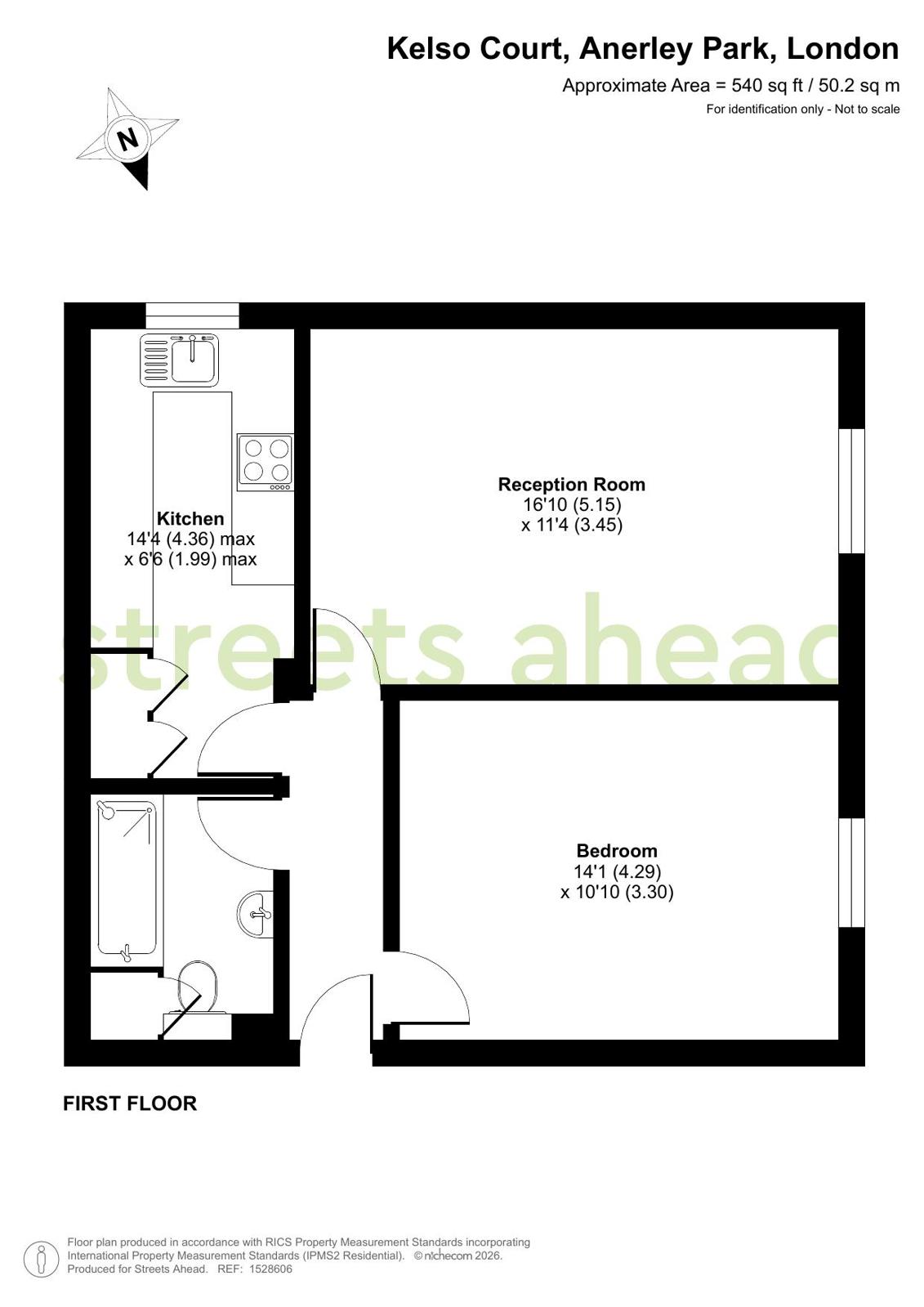 Flat 8, Kelso Court, 94, Anerley Park, London floorplan