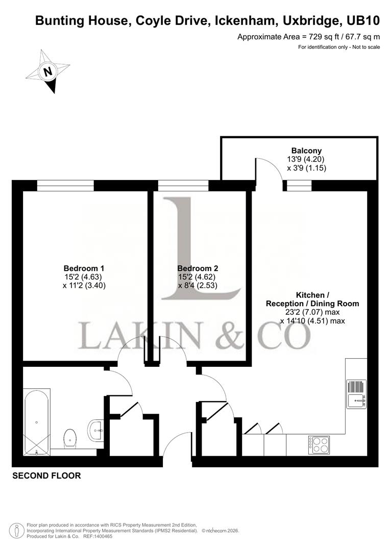 21, Bunting House, Coyle Drive, Ickenham floorplan
