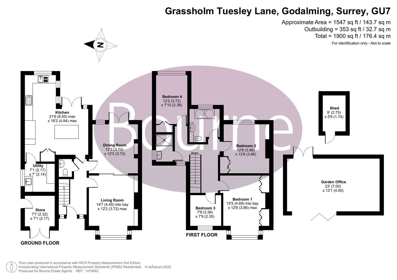 Grassholm,, Tuesley Lane, Surrey floorplan