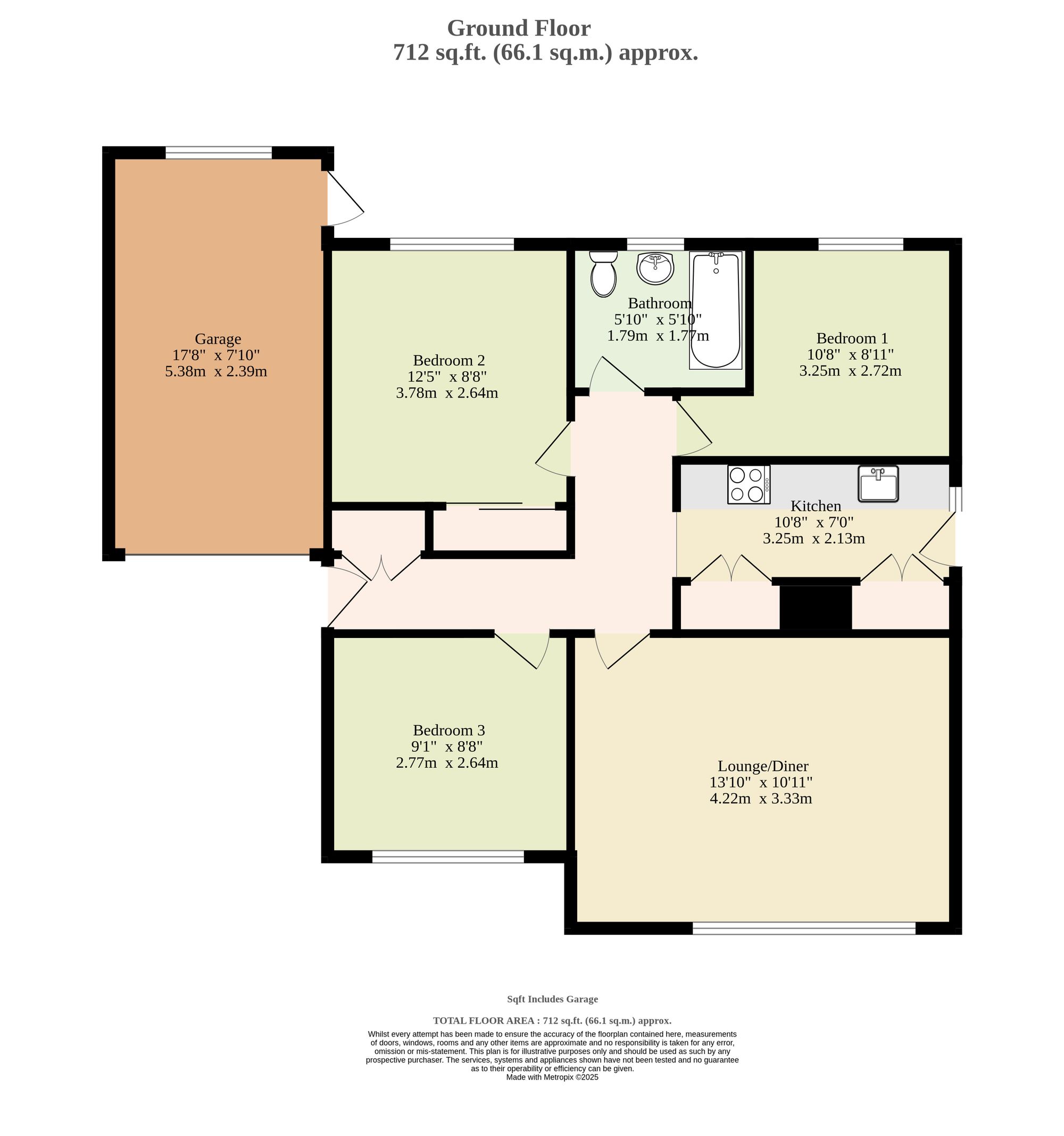 8, Tunstall Drive, Lowestoft floorplan