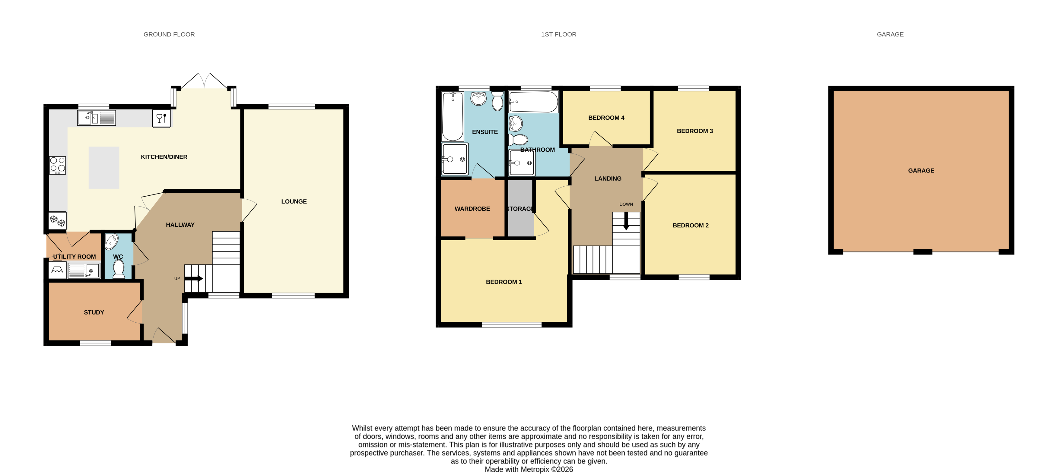 1, Meadow Hill Road, Preston floorplan