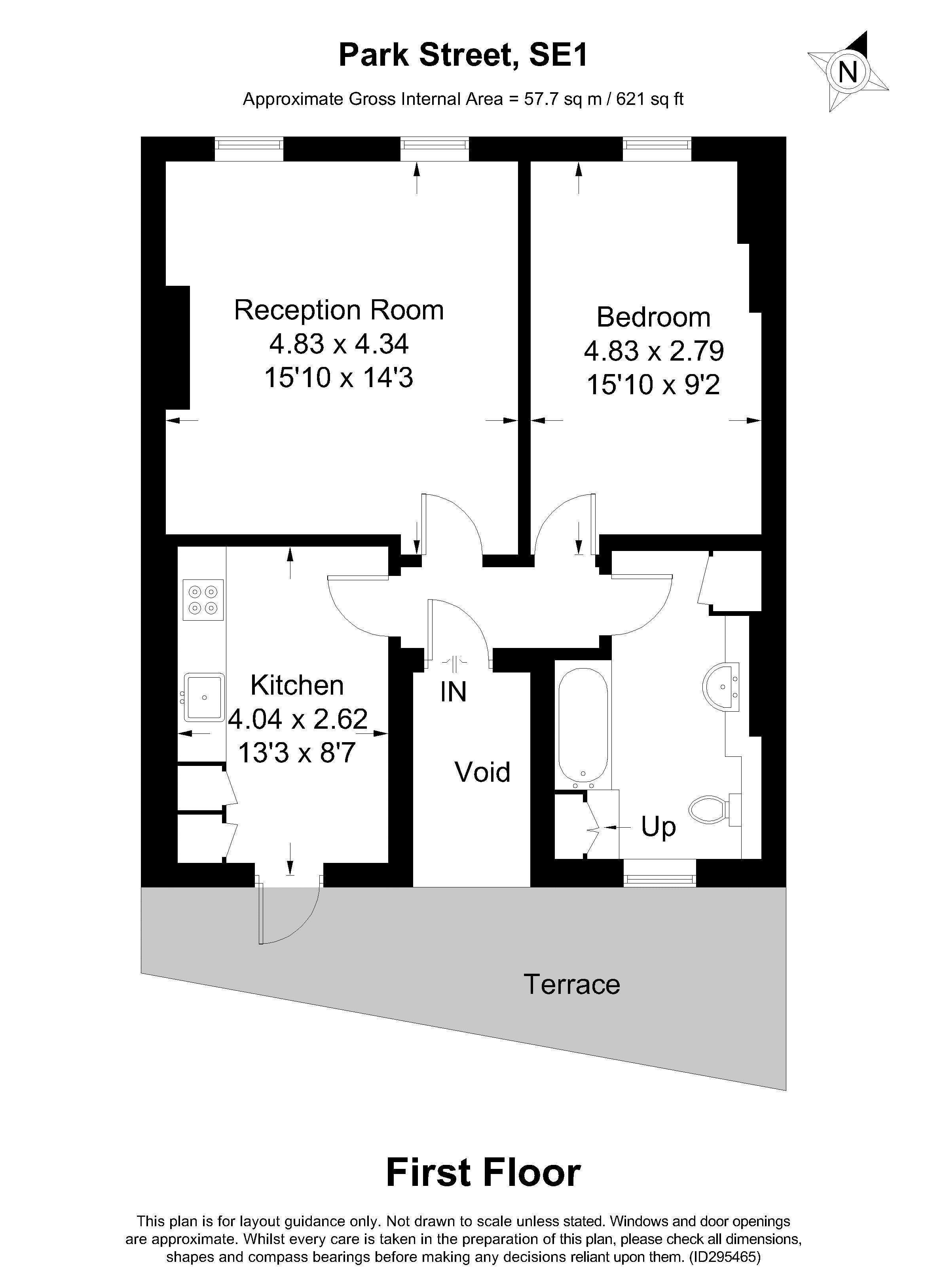 1 Bedrooms Flat to rent in Park Street, London SE1