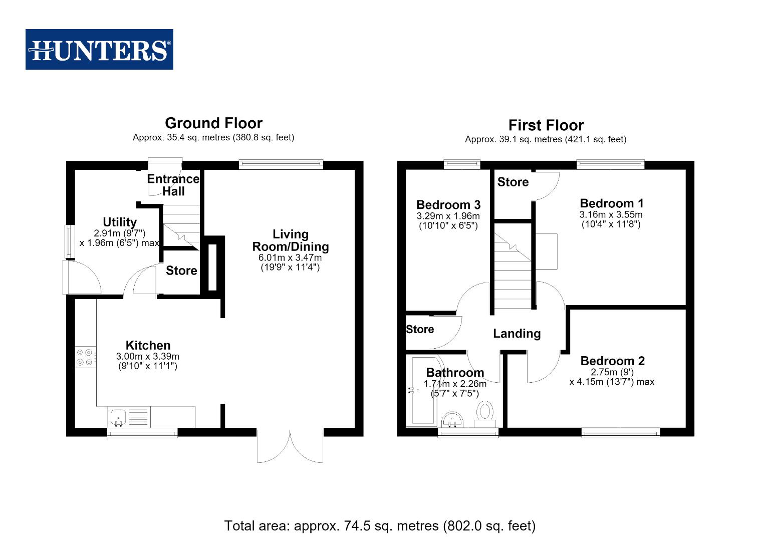 15, Crewe Road, Castleford floorplan