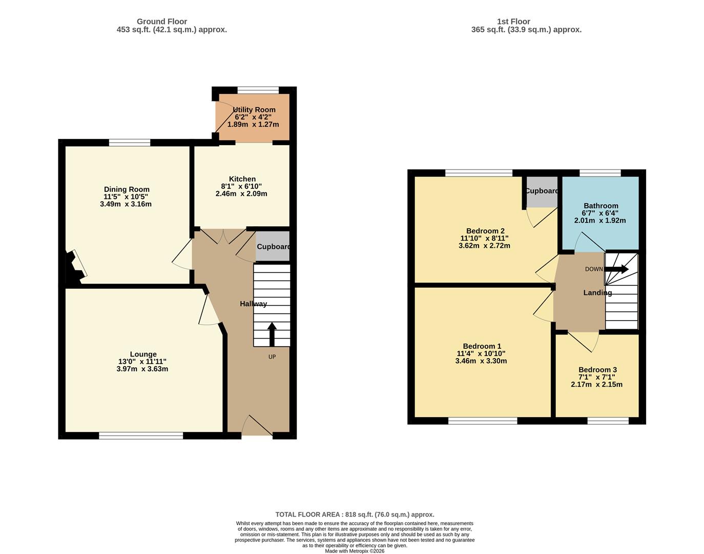75, Elstree Gardens, Belvedere floorplan