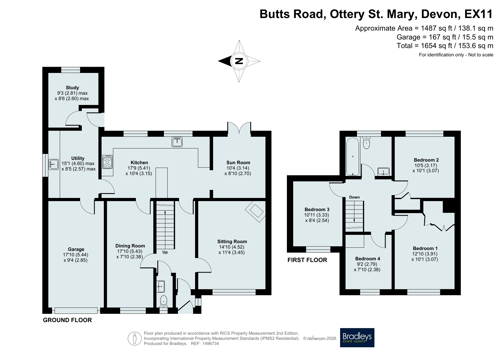 10, Butts Road, Devon floorplan