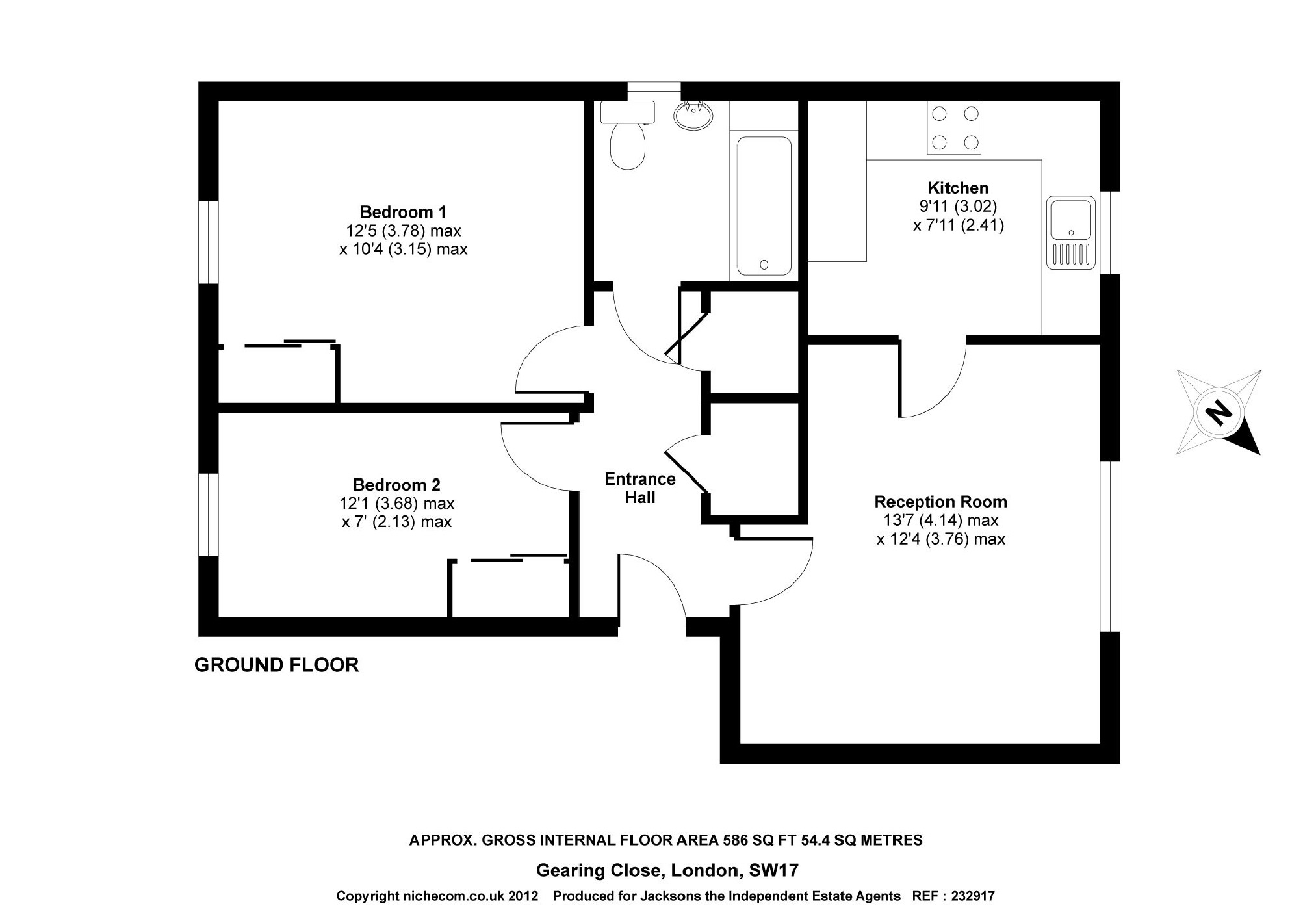 25, Gearing Close, London floorplan