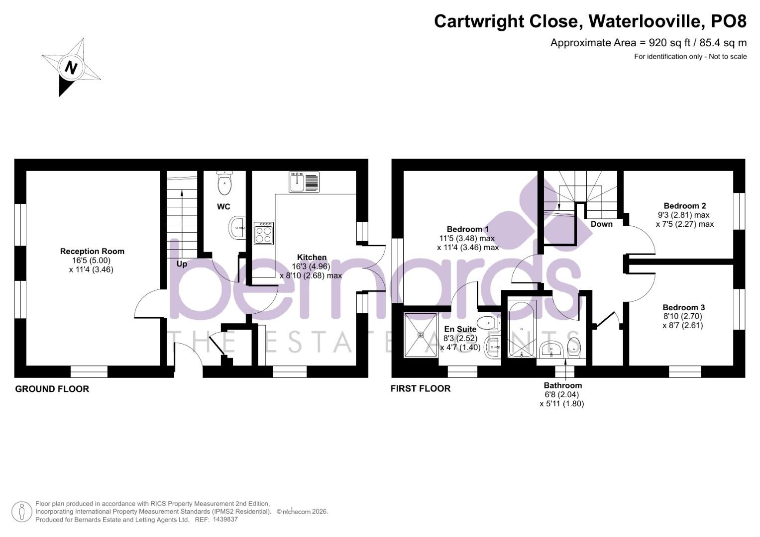 14, Cartwright Close, Waterlooville floorplan
