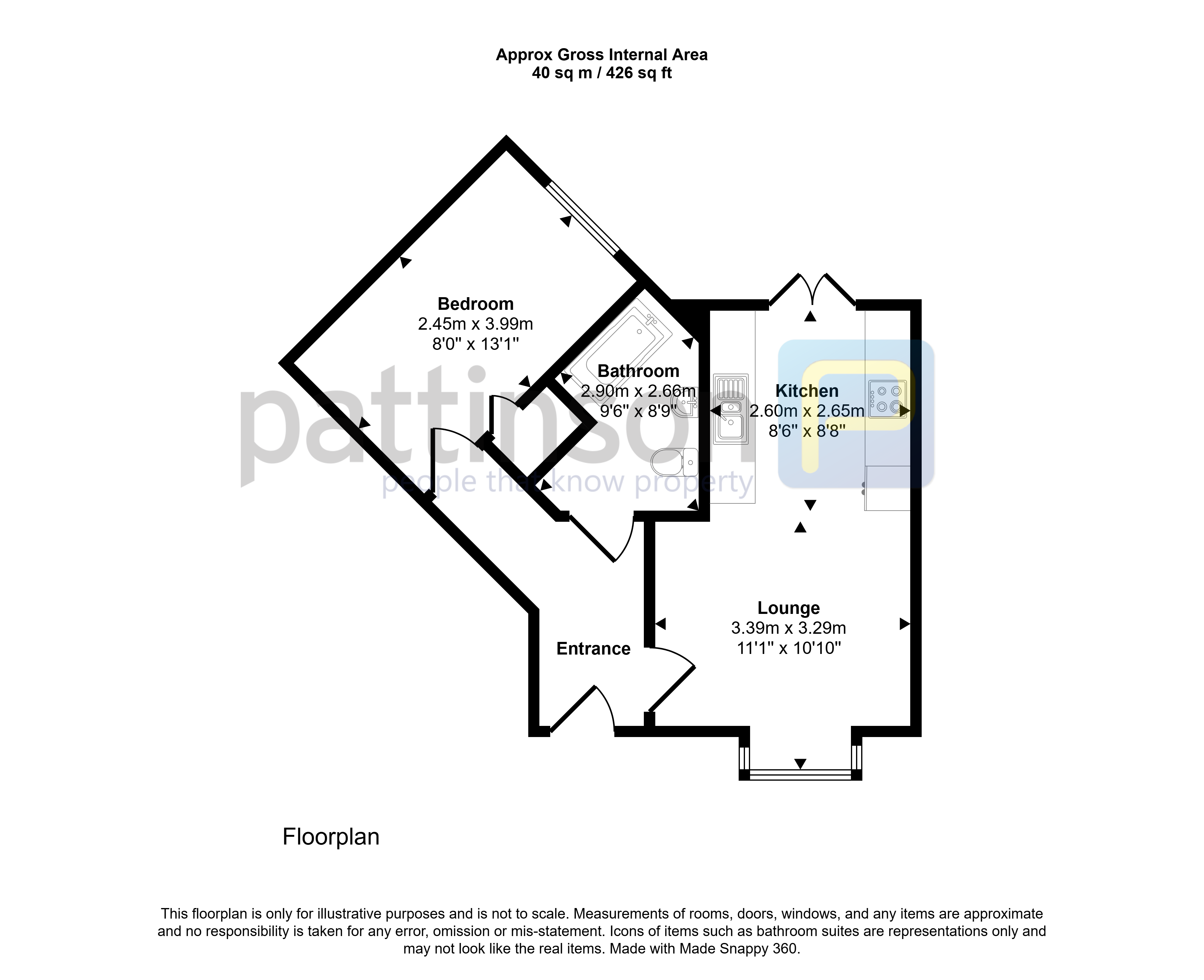 8, Redworth Mews, Ashington floorplan