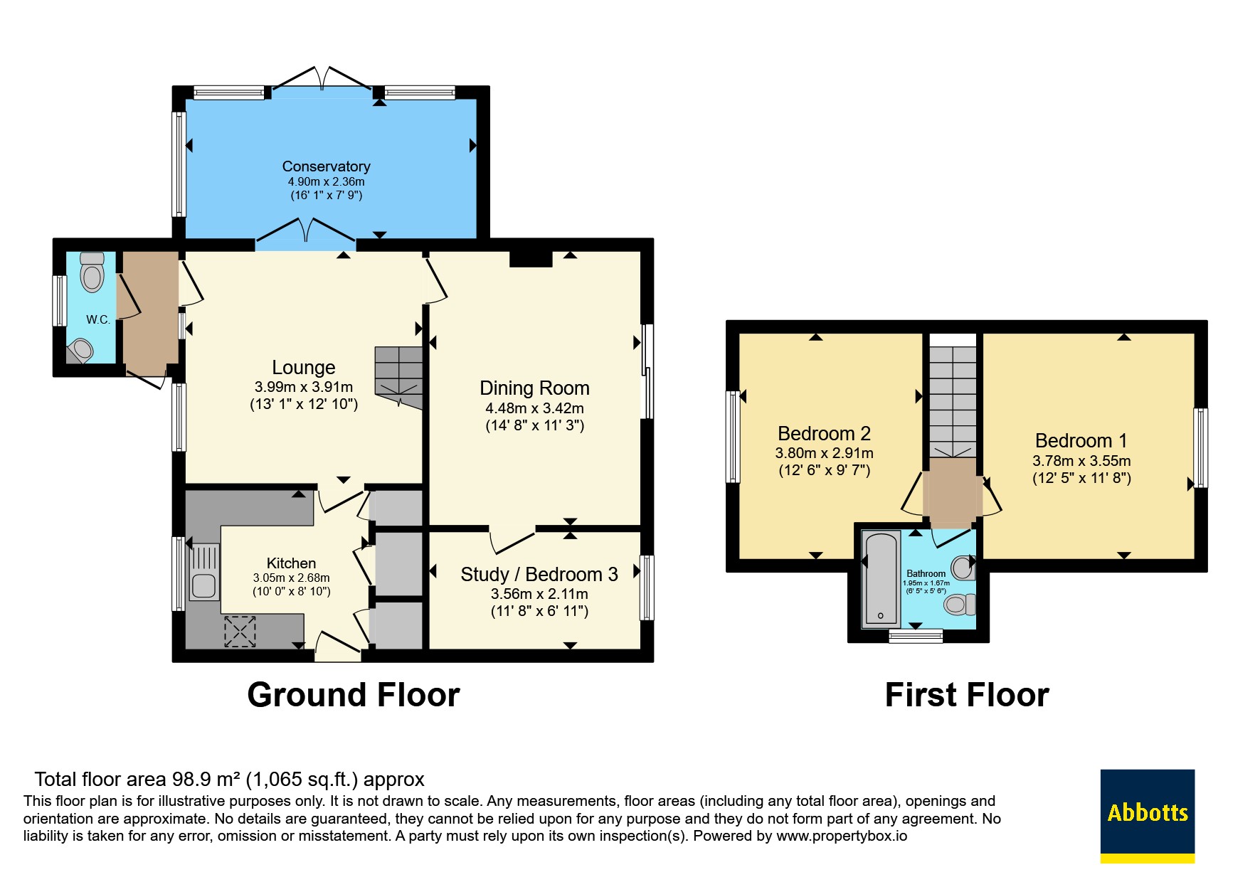 12, Waveney Close, Norwich floorplan