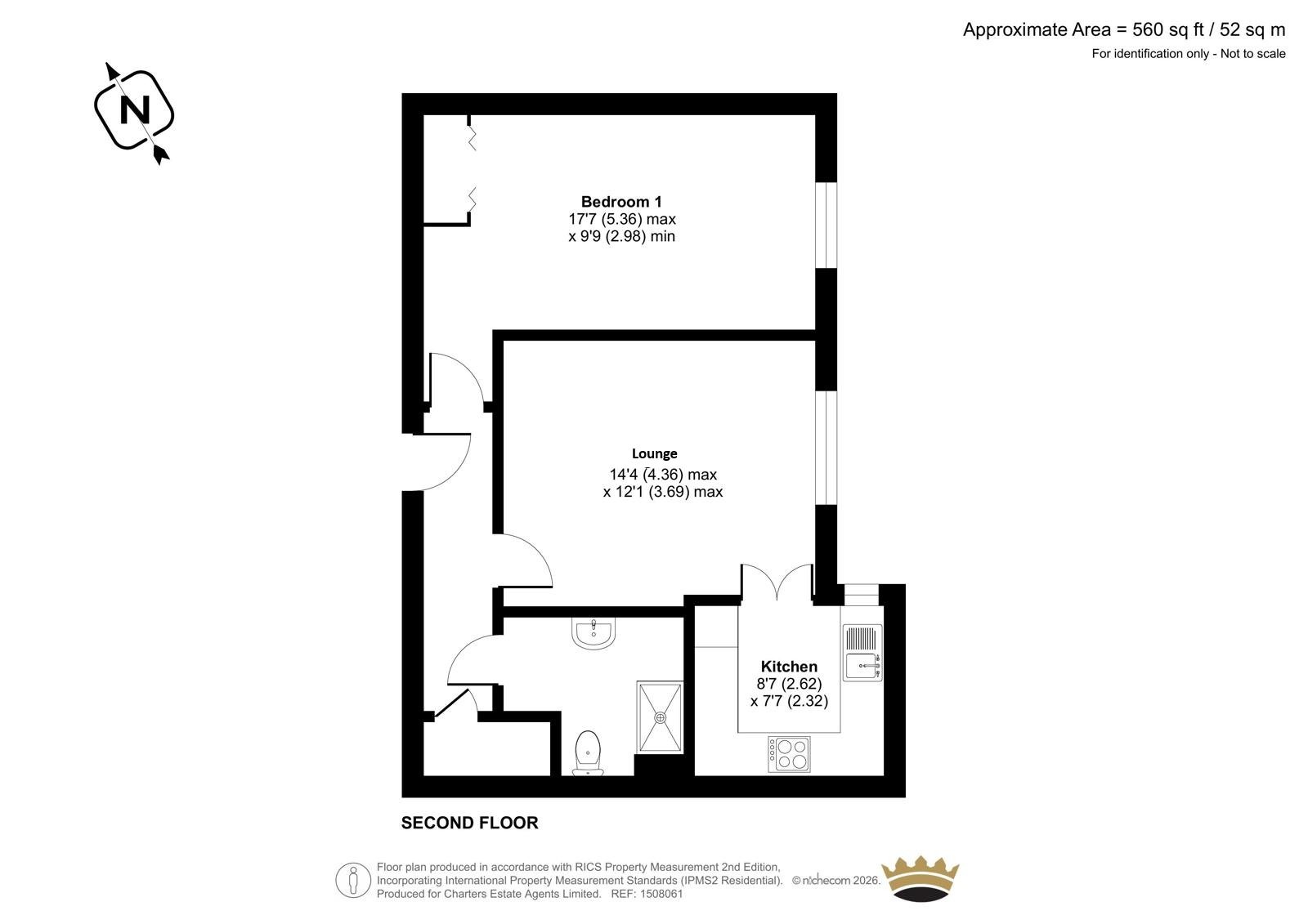 66, Willow Court, Alton floorplan