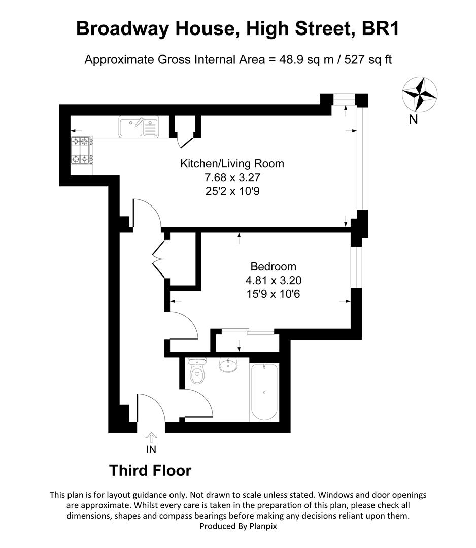 Flat 21, Broadway House, 3, High Street, Bromley floorplan
