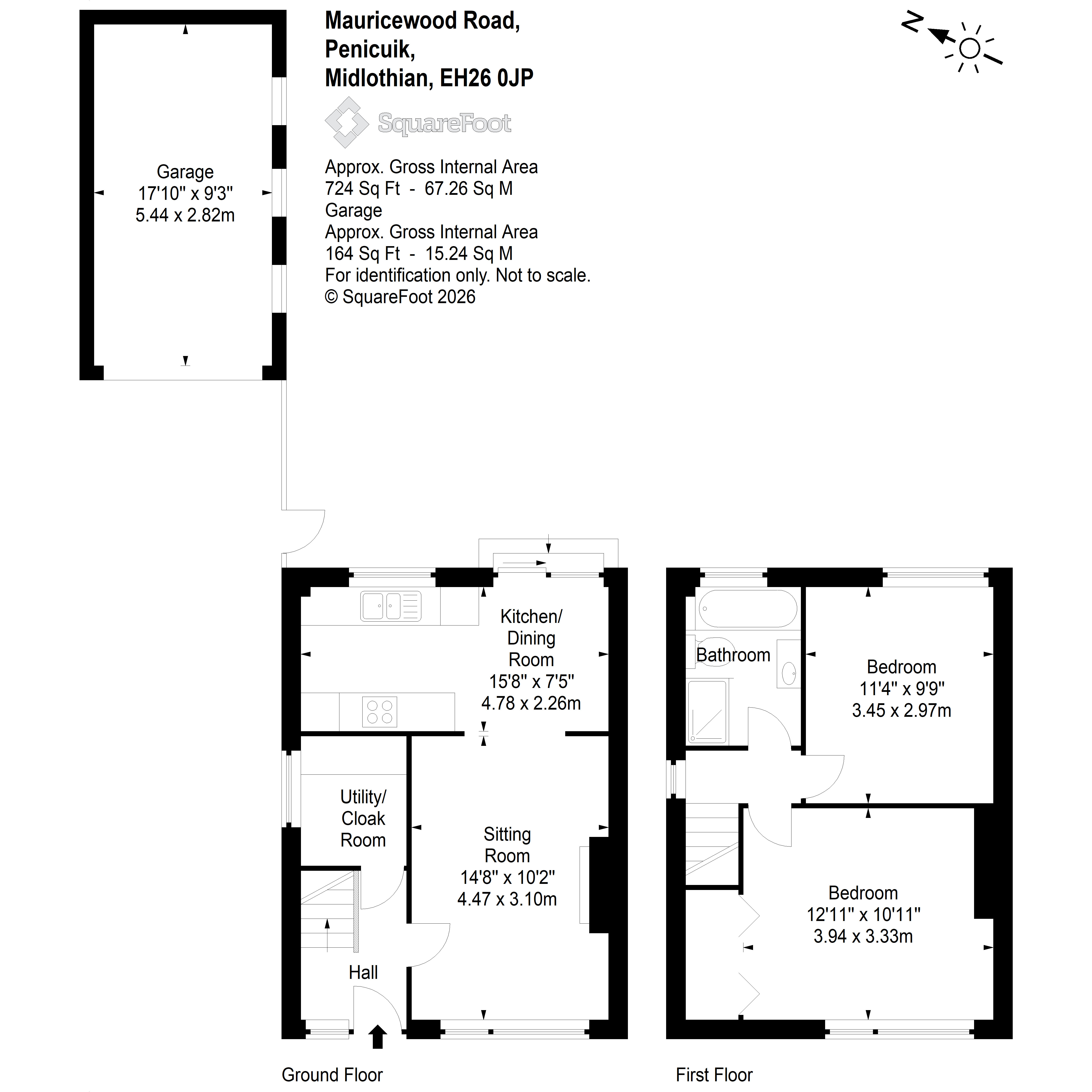 44, Mauricewood Road, Penicuik floorplan