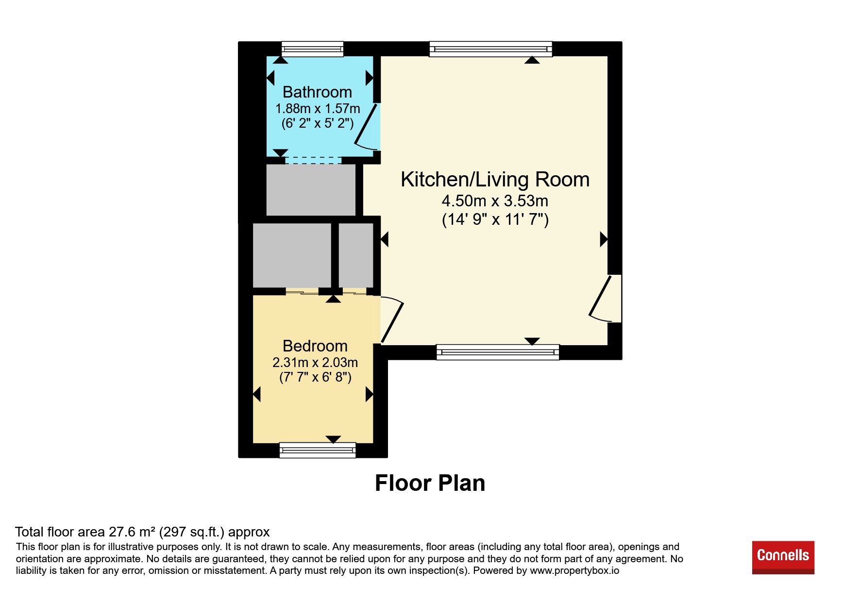 Flat 5, Wallflower Court, The Drive, Exeter floorplan