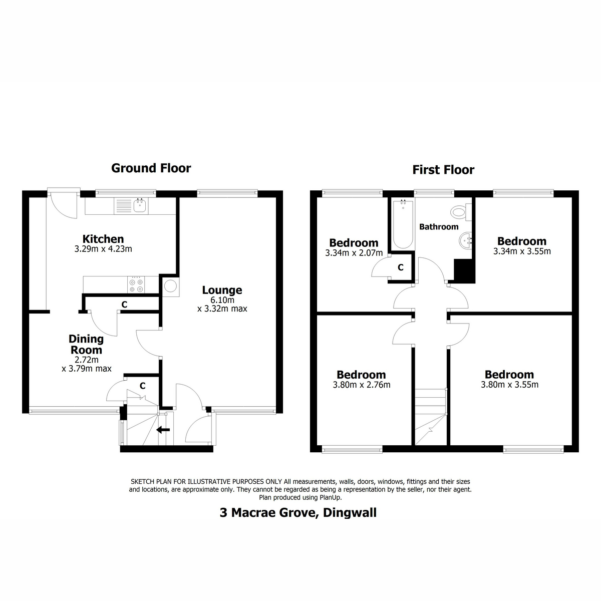 3, Macrae Grove, Dingwall floorplan