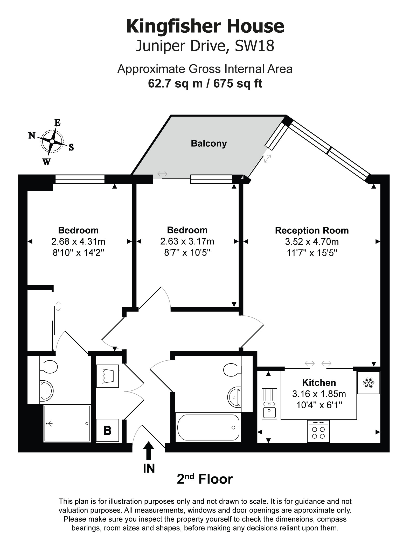 8, Kingfisher House, Battersea Reach, Wandsworth floorplan