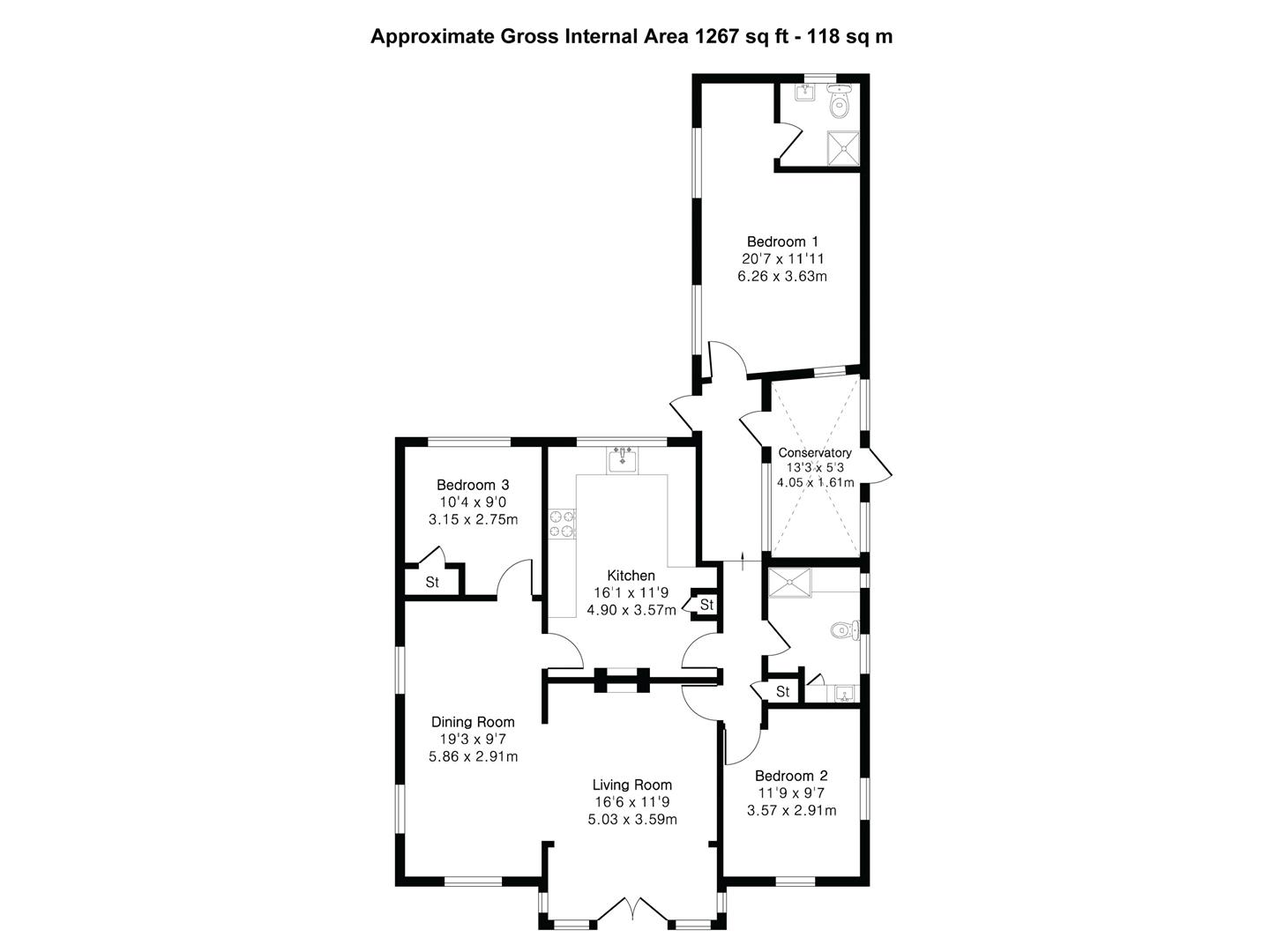 Hamel Corner, Hollow Road, Widdington floorplan