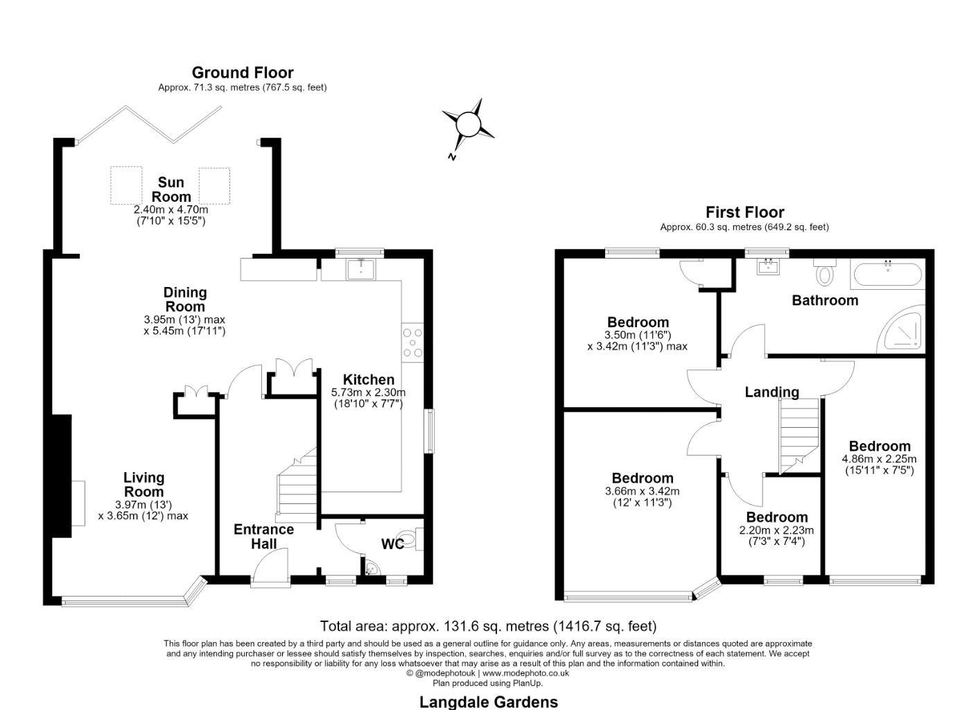 36, Langdale Gardens, Chelmsford floorplan