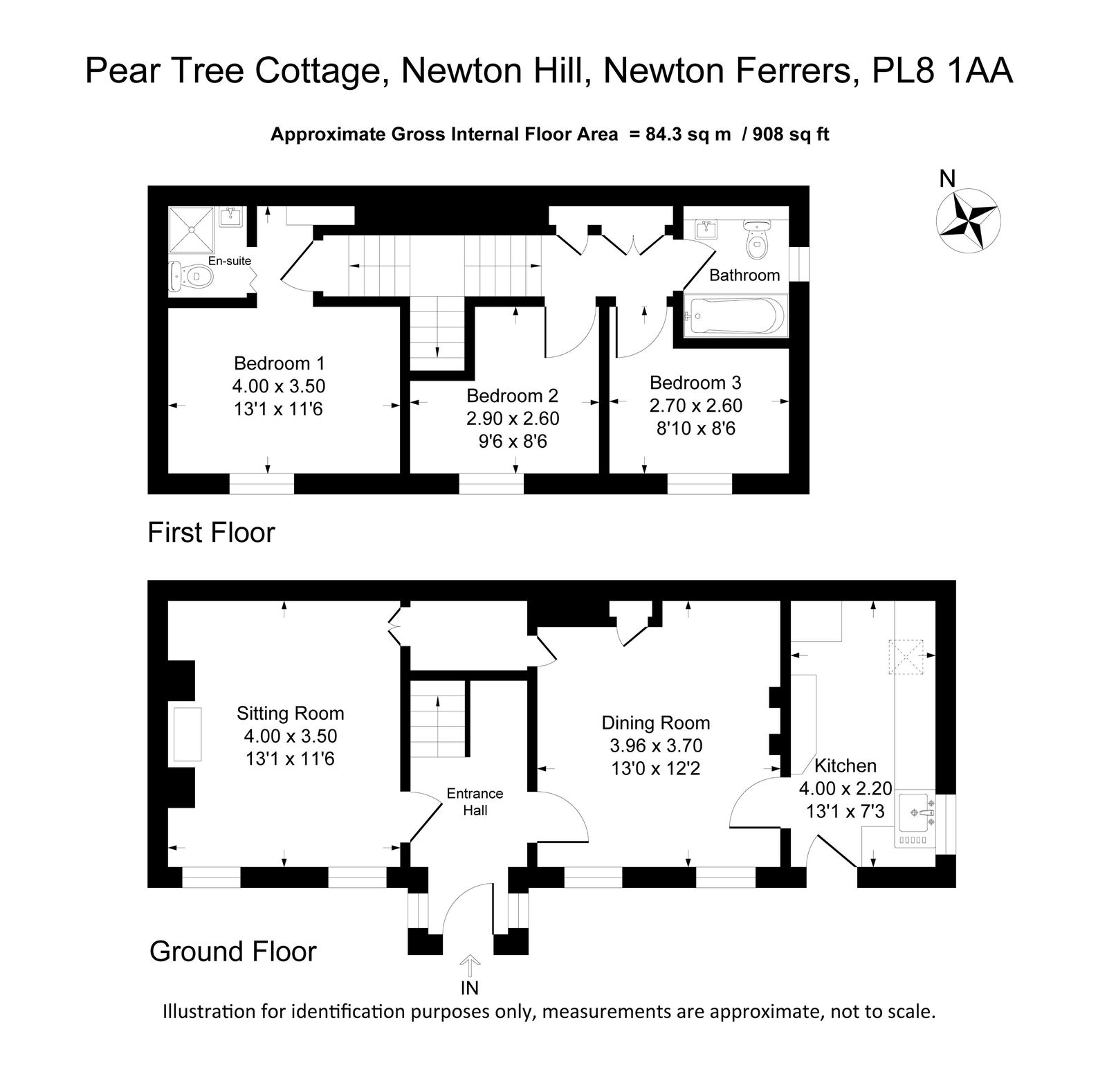Pear Tree Cottage, Newton Ferrers floorplan