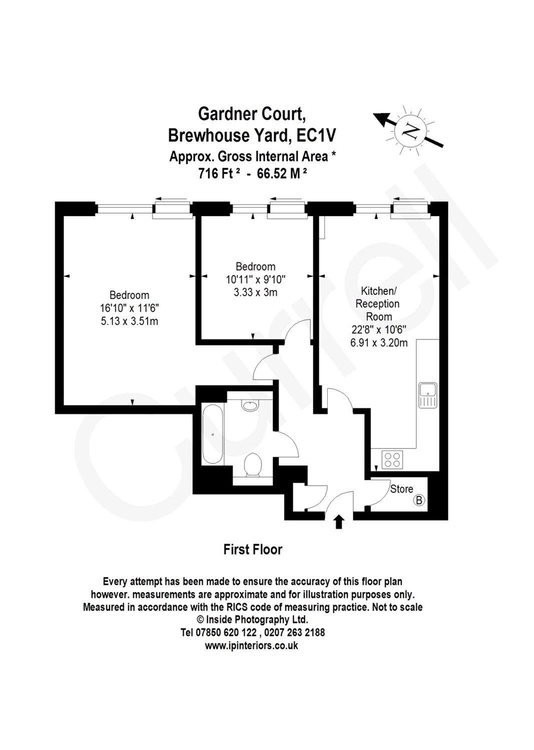 2 Bedrooms Flat to rent in Brewhouse Yard, Clerkenwell EC1V