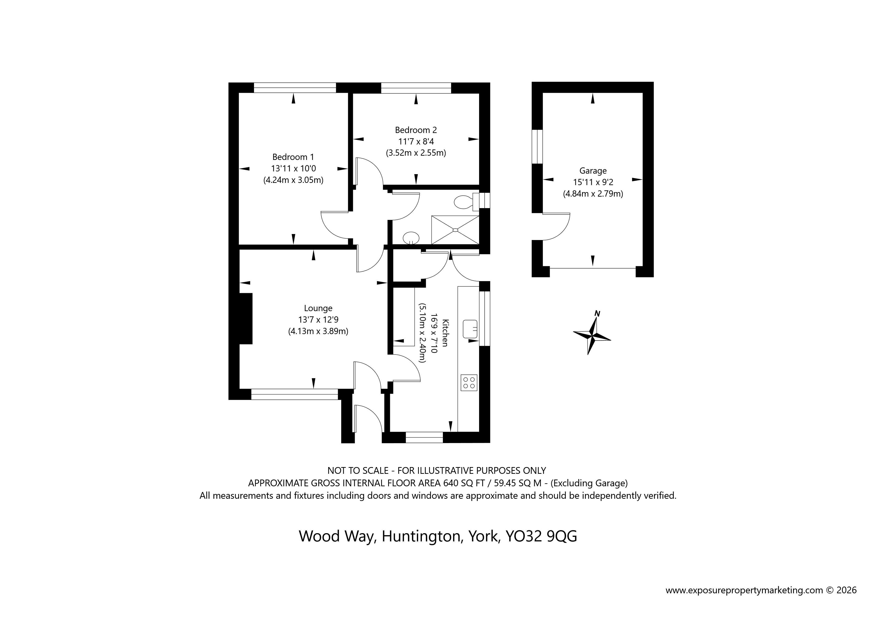 9, Wood Way, York floorplan