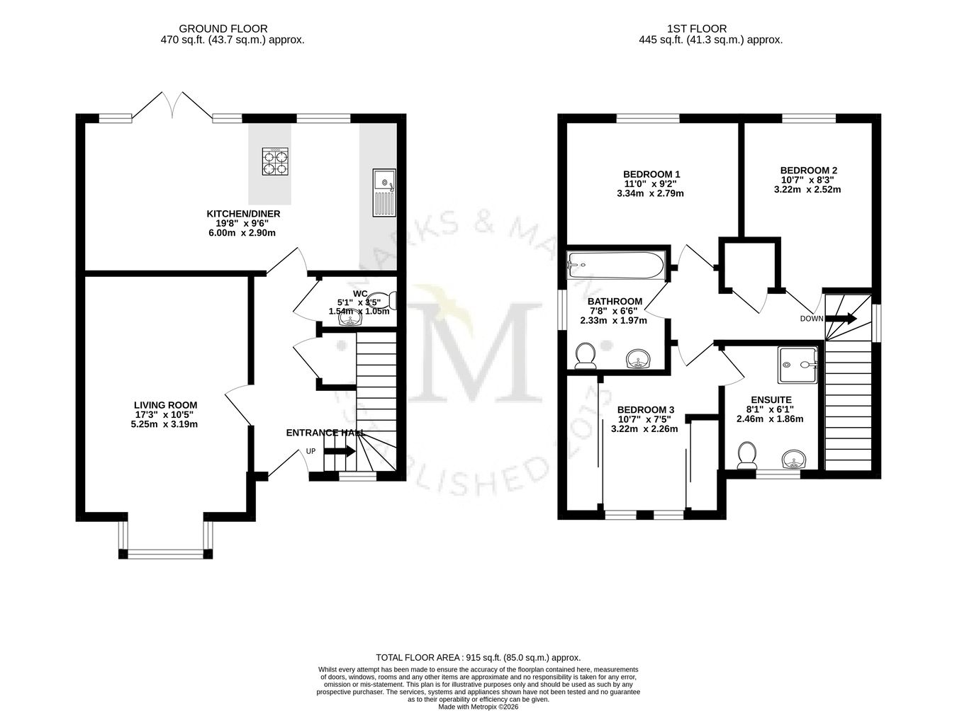 52, Oxlip Way, Stowmarket floorplan