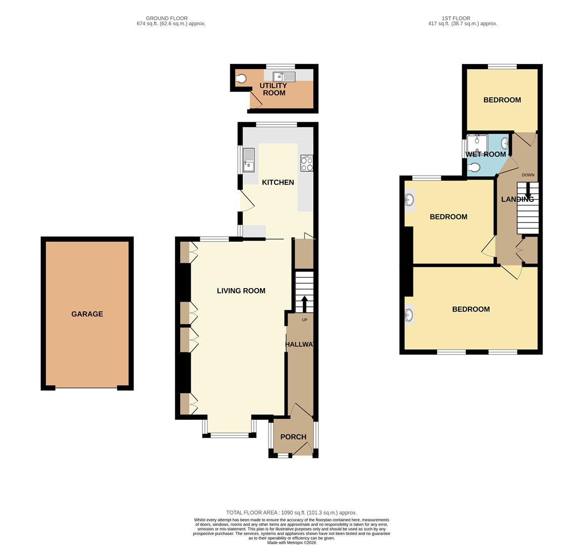 St Georges Hill, Perranporth floorplan