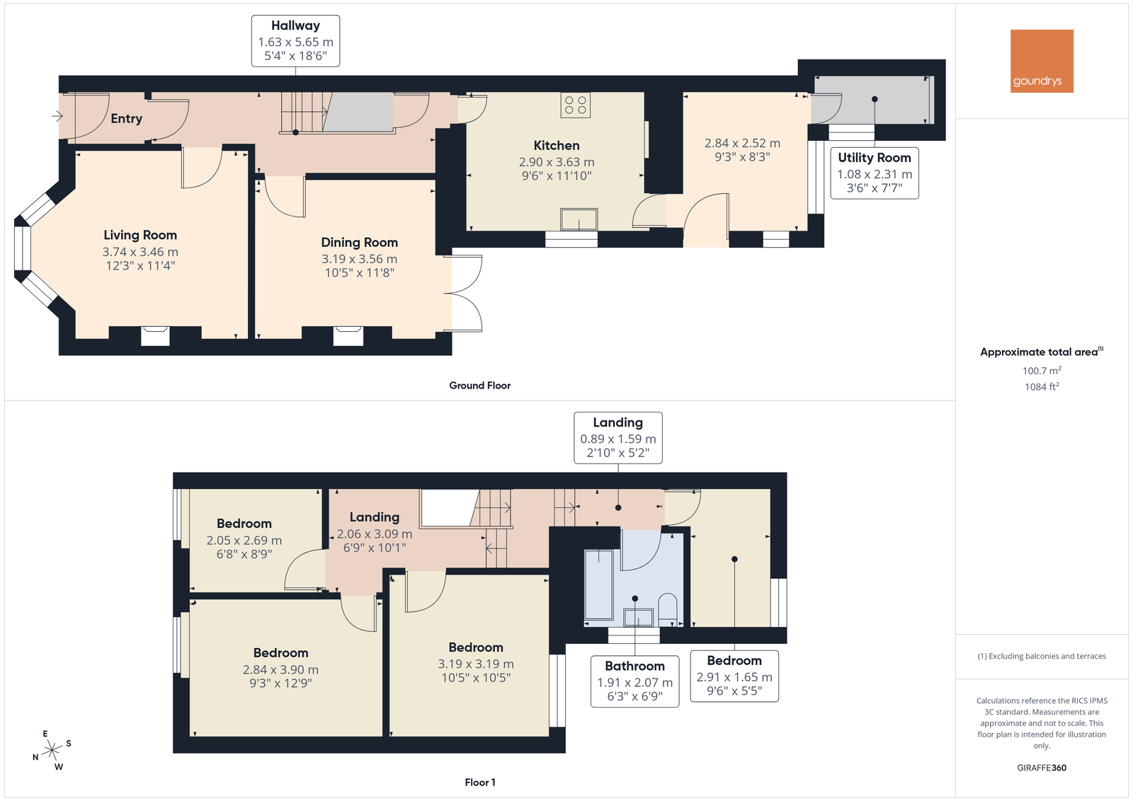 3, Coronation Terrace, Truro floorplan
