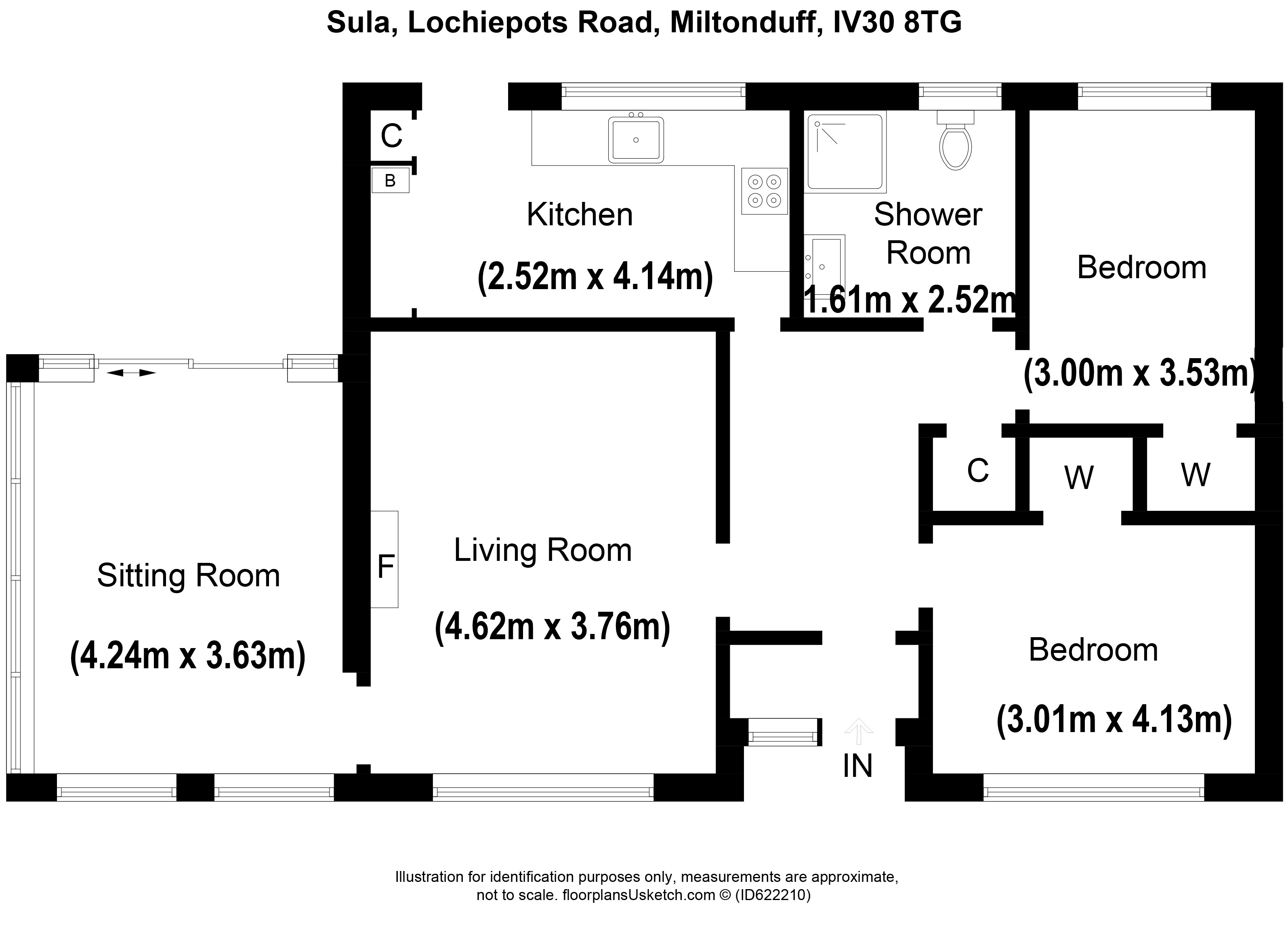 2 bed detached bungalow for sale in Lochiepots Road, Miltonduff, By