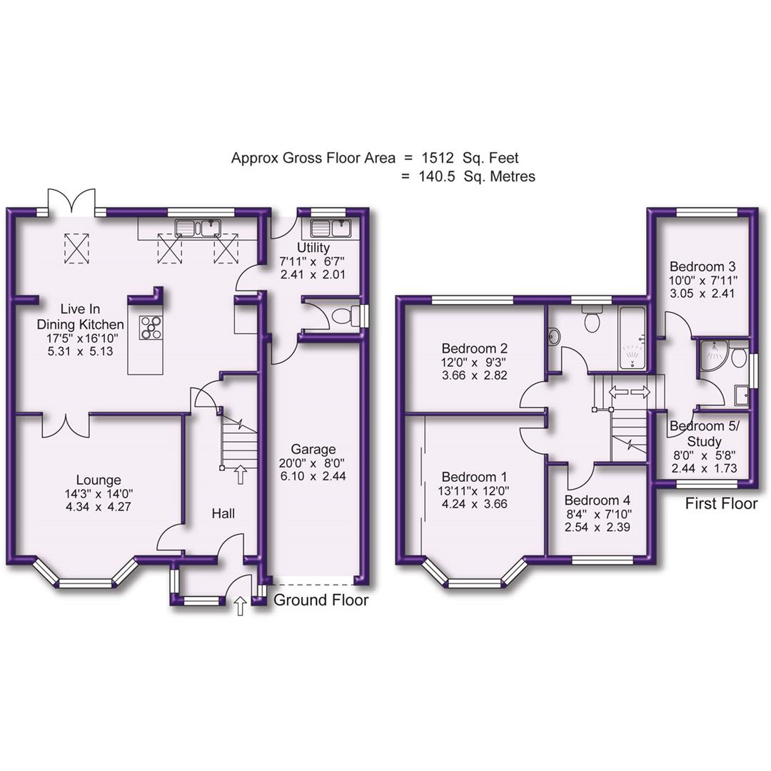 28, Green Drive, Altrincham floorplan