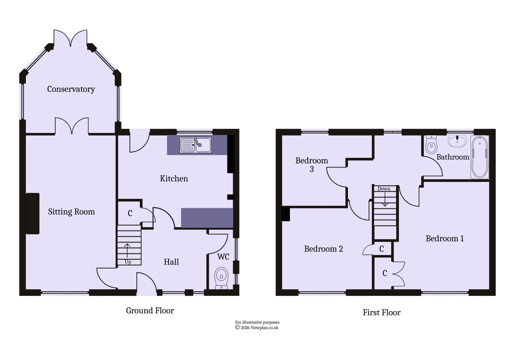 26, Byrd Crescent, Penarth floorplan