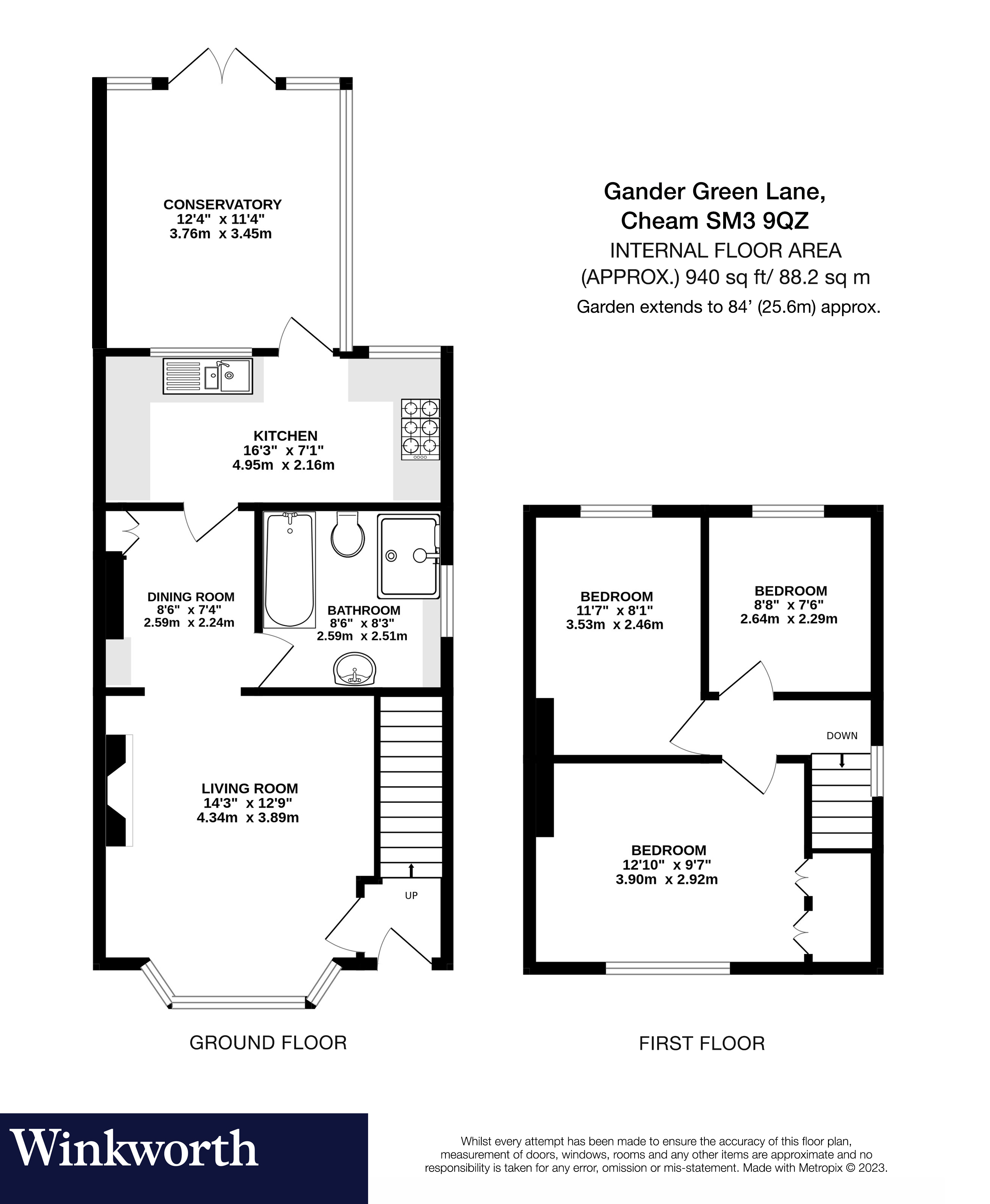 Gander Green Lane, Cheam, Sutton SM3, 3 bedroom semidetached house for