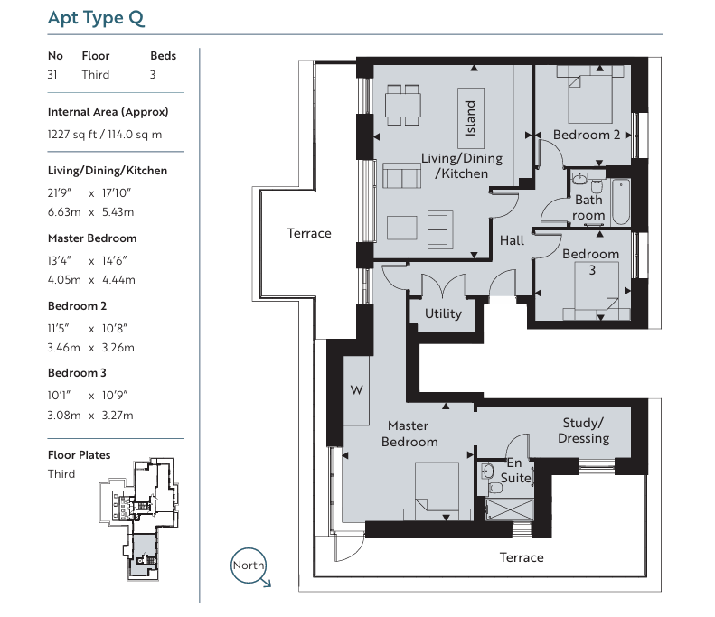 31 Lindfield Place, 18 Farncombe Road, Worthing floorplan