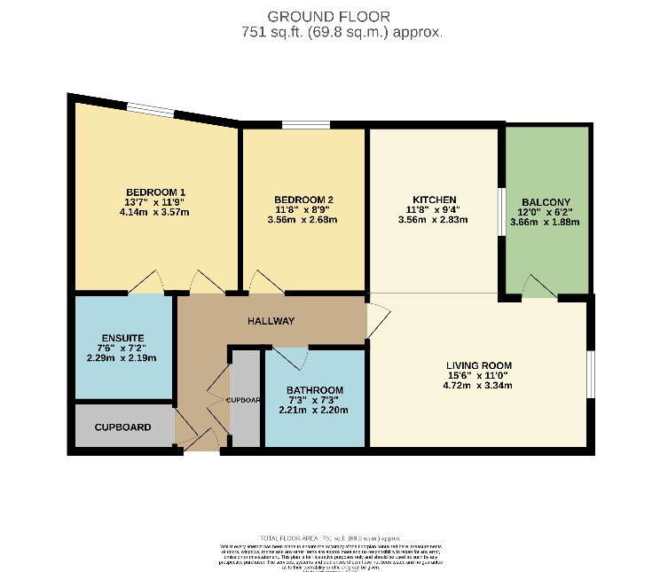 The Pavilions, Apartment B09 Pavilion II, La Route de Beaumont, St Peter floorplan