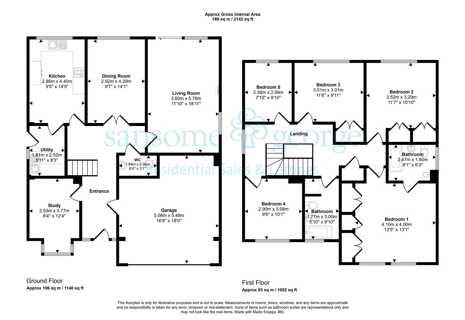4, Carew Close, Reading floorplan