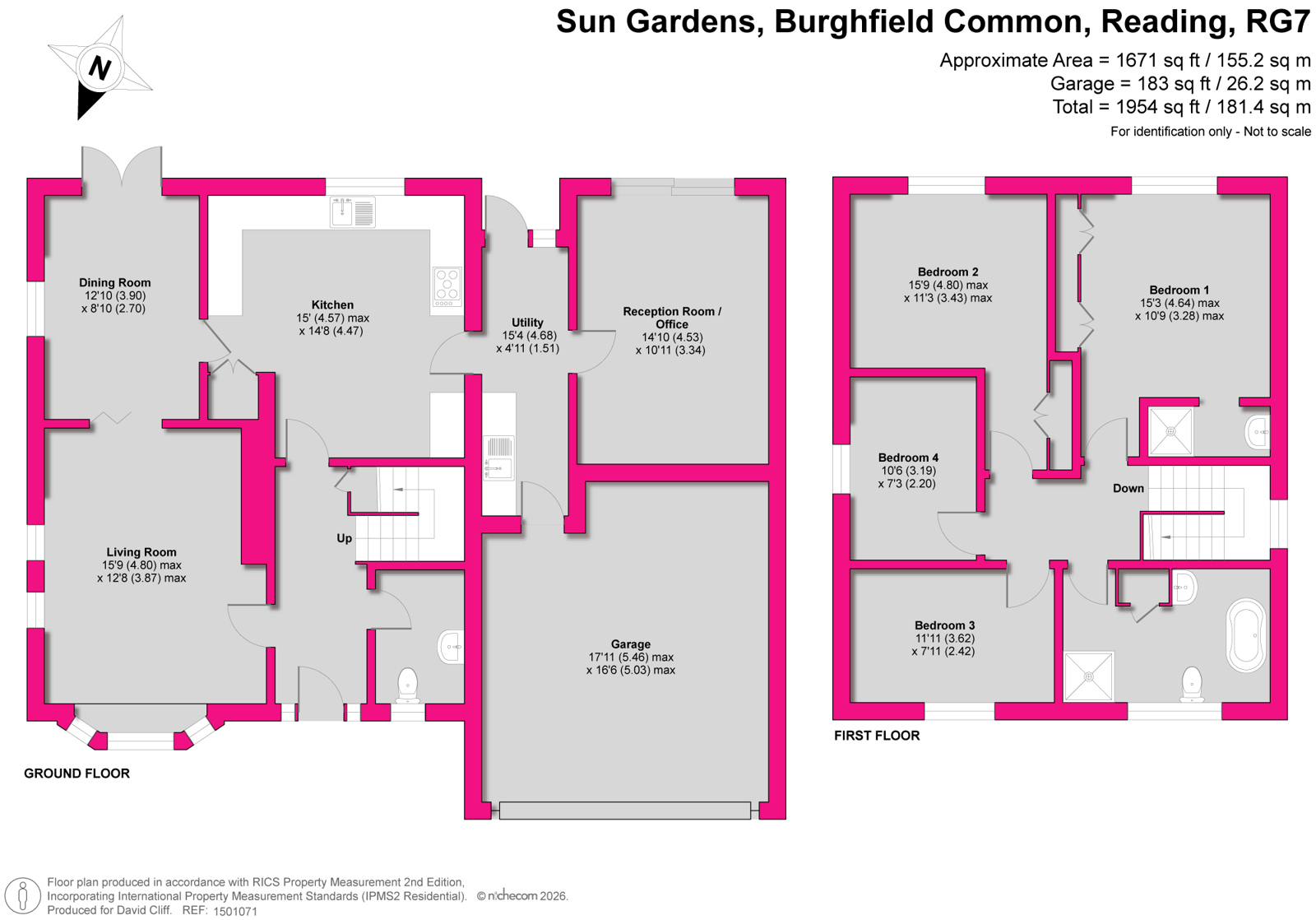 1, Sun Gardens, Reading floorplan
