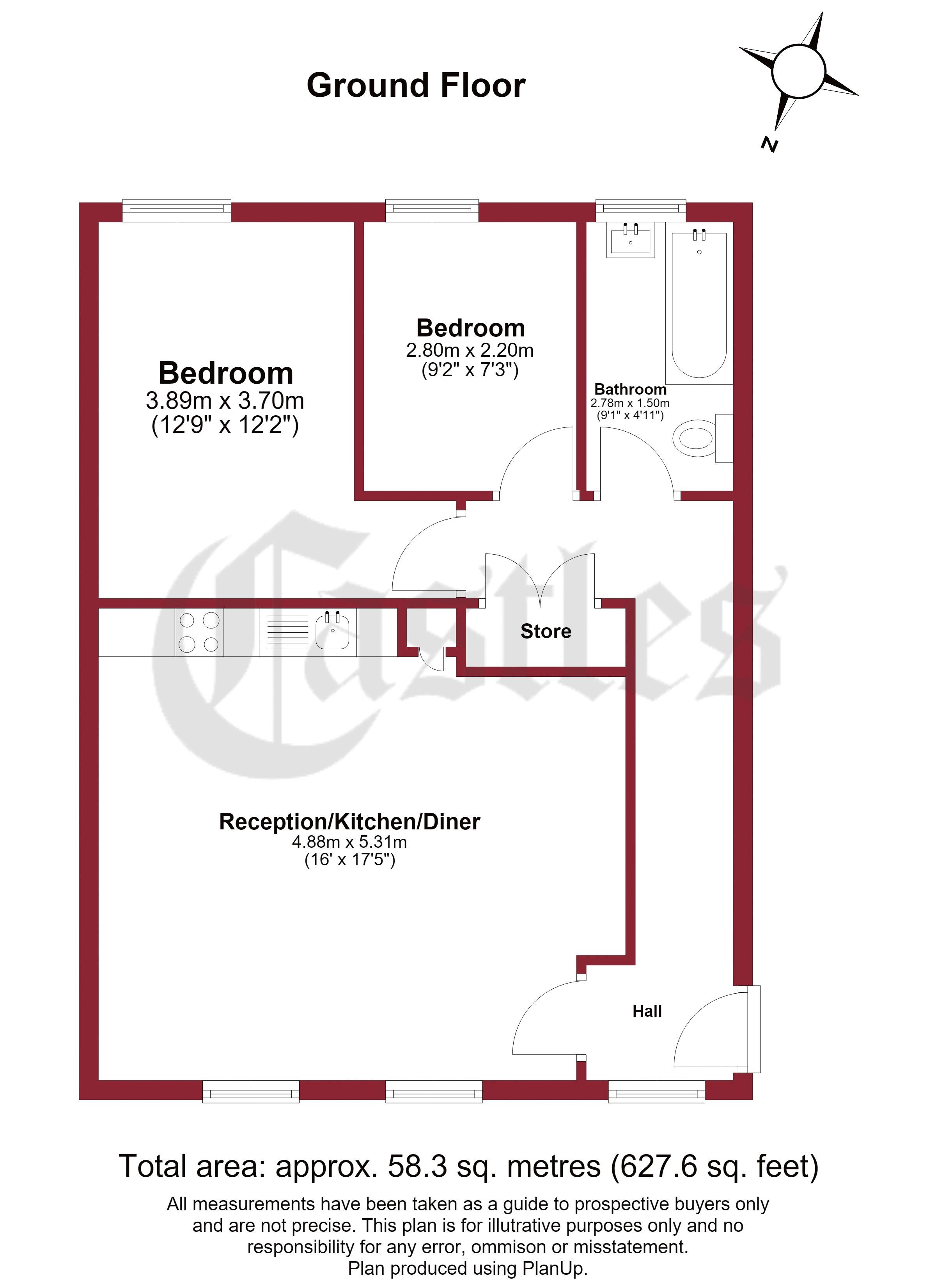 1 Howard Court, Howard Close, Waltham Abbey floorplan