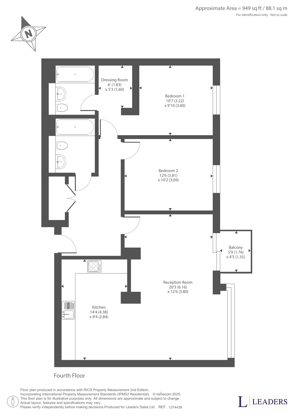 Apartment 408, 1, Rice Street, Greater Manchester floorplan