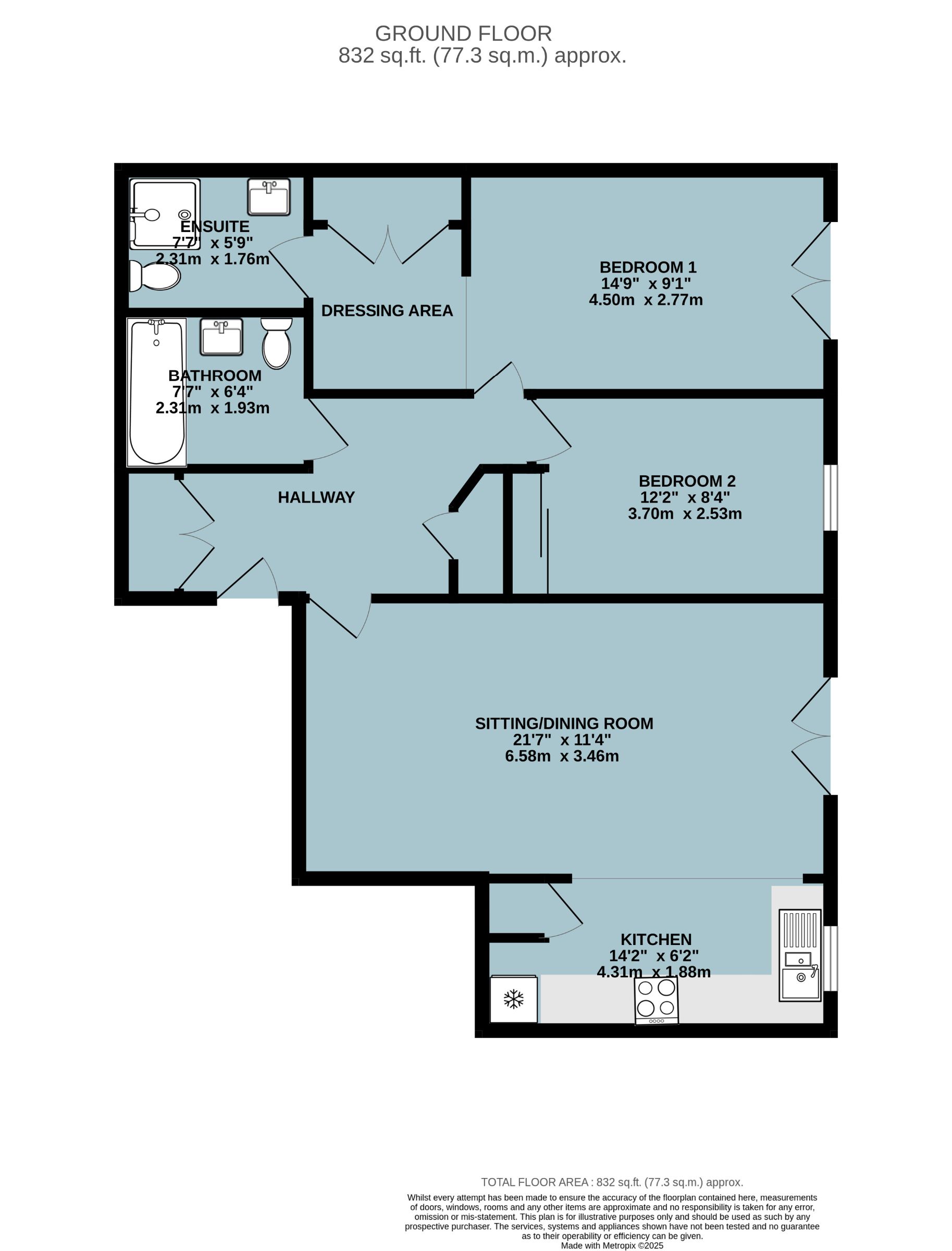 5 Castle Heights, Lynton floorplan