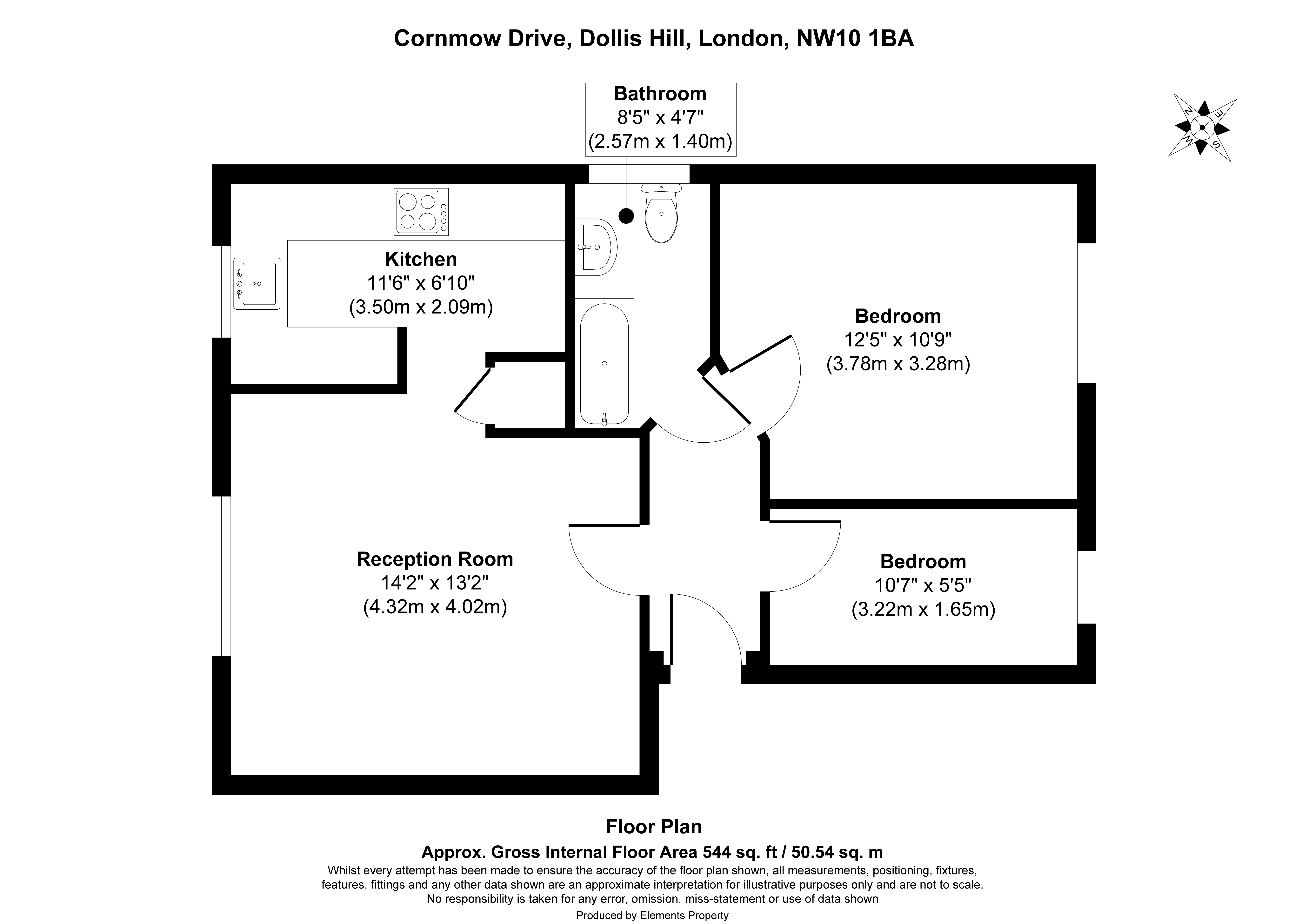 Cornmow Drive, London floorplan