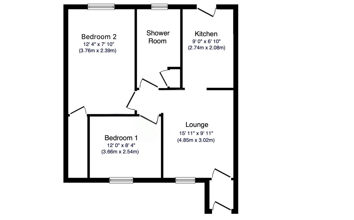 Westeria House,Flat 7, Chester Road, Birmingham floorplan