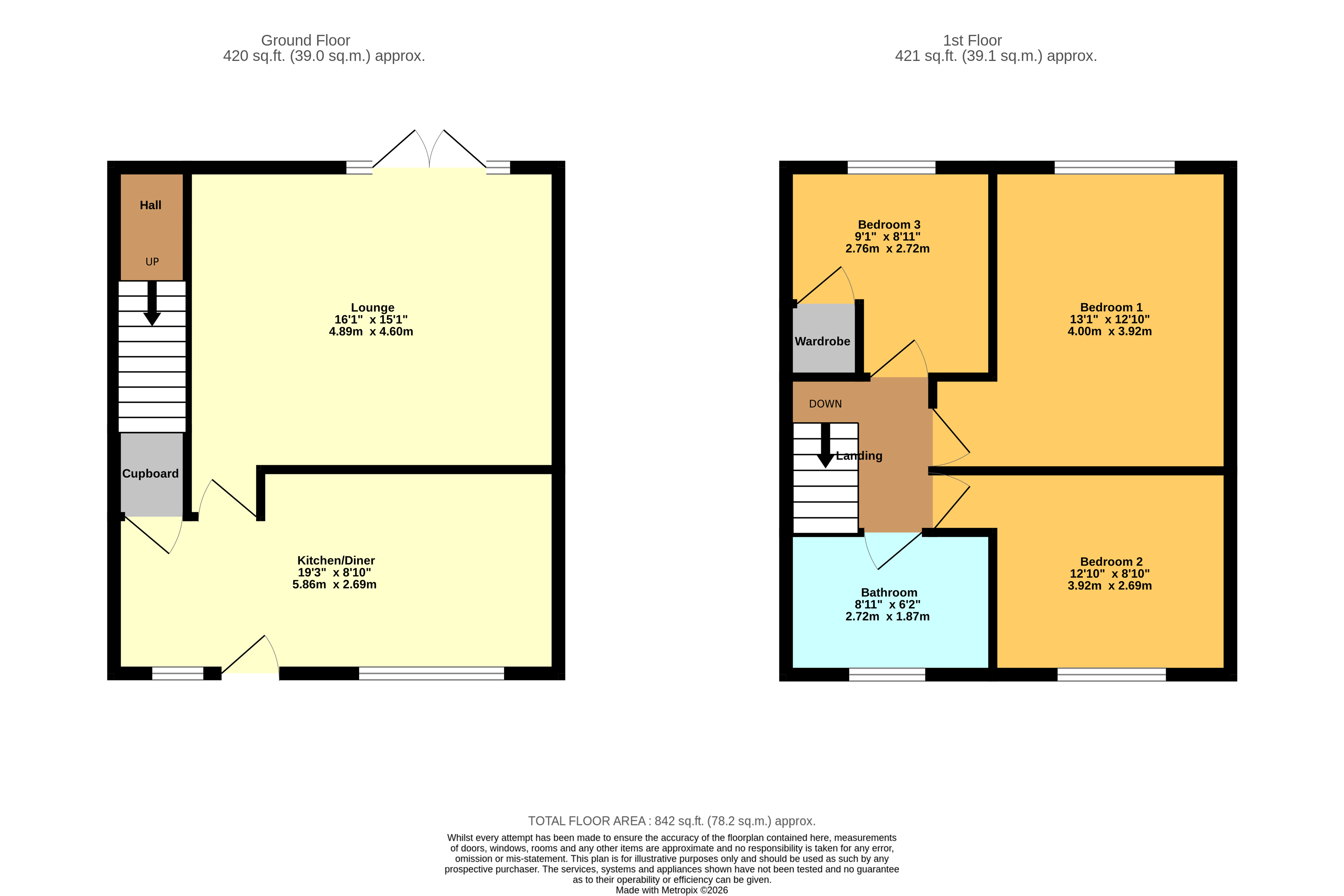 59, Lamb Crescent, Wolverhampton floorplan