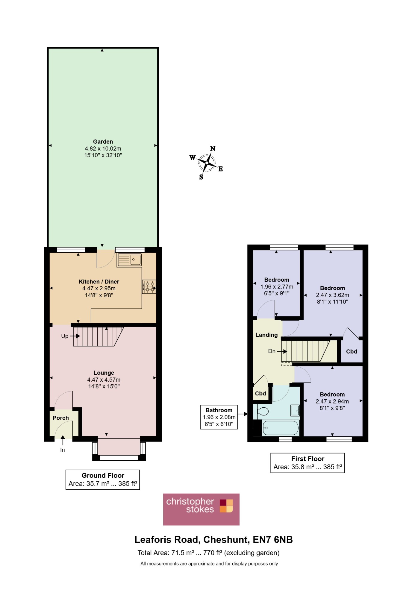 5 Leaforis Road, Cheshunt, Hertfordshire floorplan